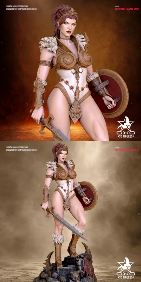 Teela HeMan Masters of the Universe STL model for 3D printing
