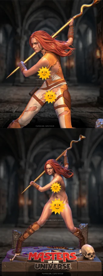 Teela – HeMan Masters of the Universe – Camila Mendes Extra STL model for 3D printing