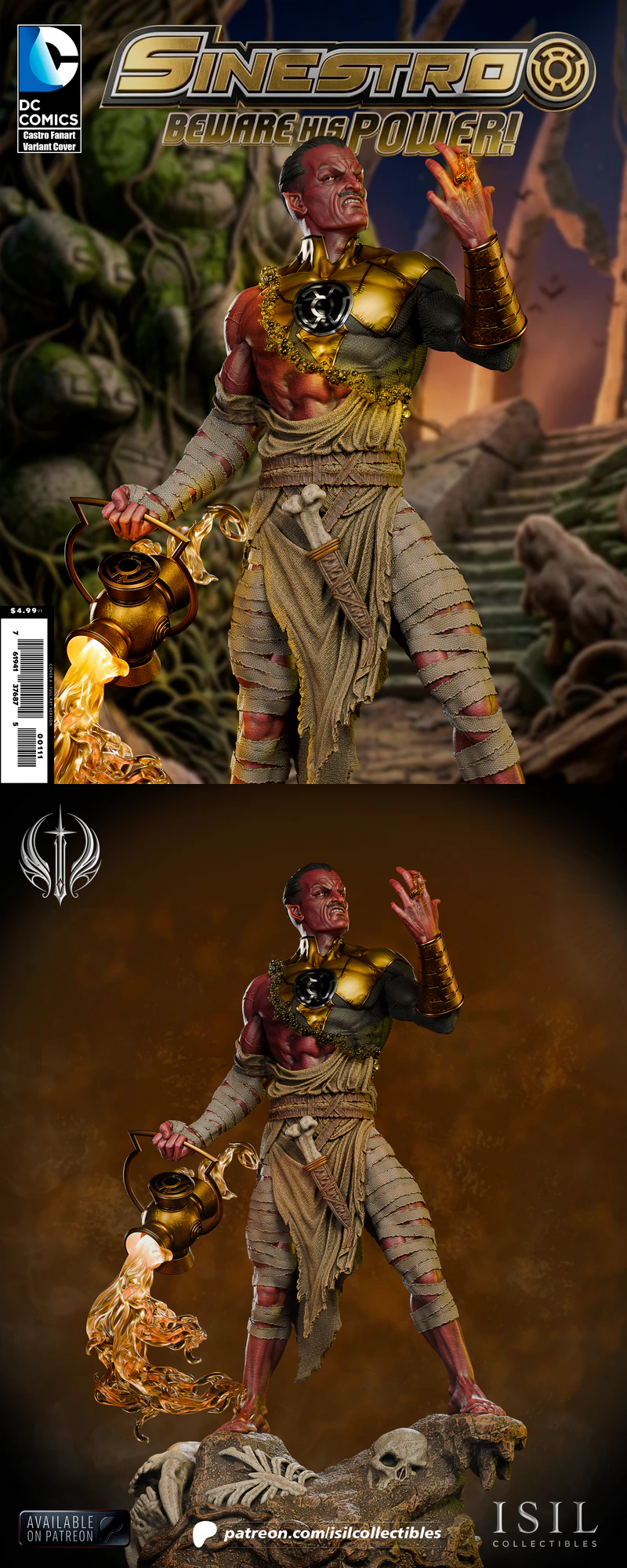 Thaal Sinestro – Yellow Lantern STL model for 3D printing