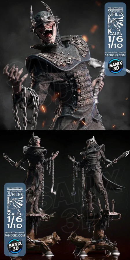 The Batman Who Laughs STL model for 3D printing