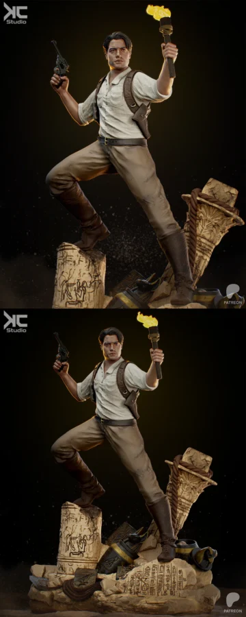 The Mummy – Rick OConnell Fanart STL model for 3D printing