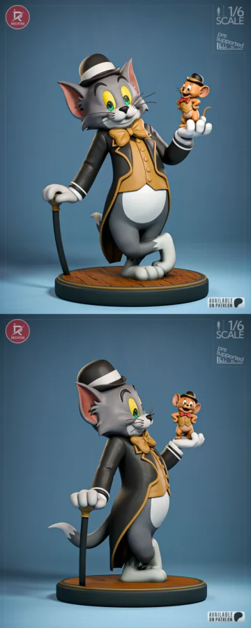 Tom and Jerry STL model for 3D printing