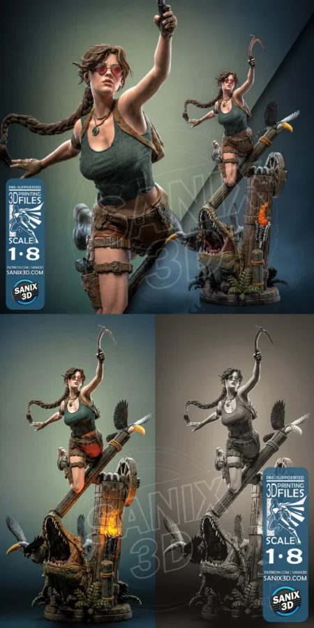 Tomb Raider Legacy of Atlantis STL model for 3D printing