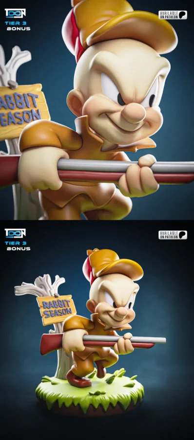 Elmer Fudd STL model for 3D printing