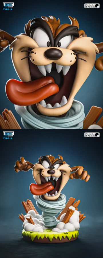 Taz Looney Tunes STL model for 3D printing