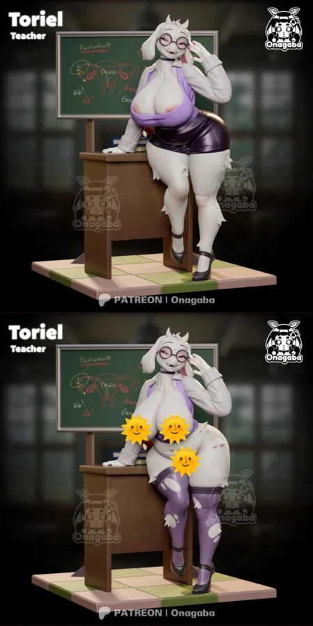 Toriel the Teacher STL model for 3D printing