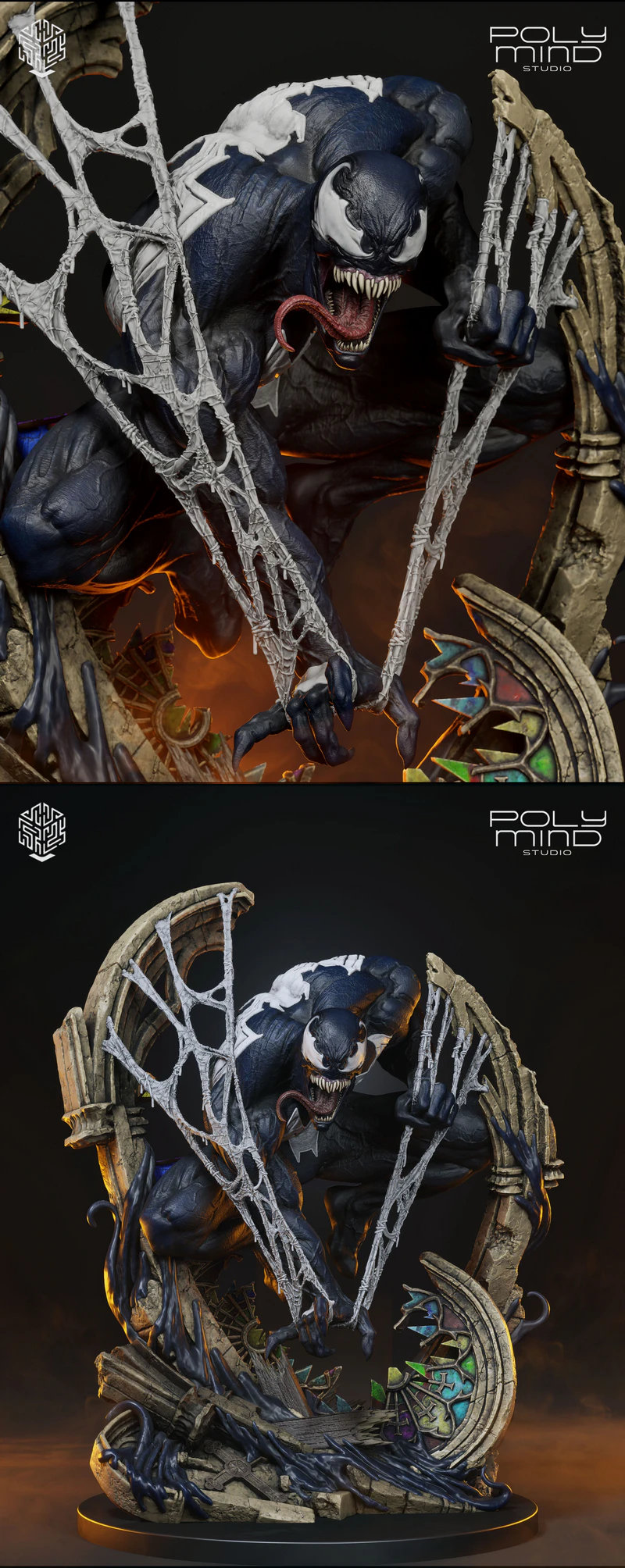 Venom STL model for 3D printing