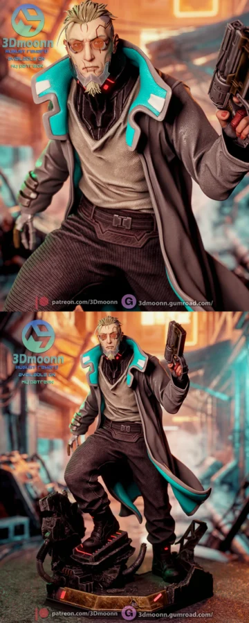 Weak Kingsley – Cyberpunk STL model for 3D printing