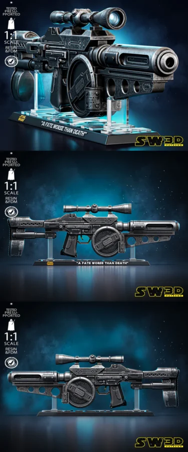 Westar M-5 Blaster Rifle STL model for 3D printing