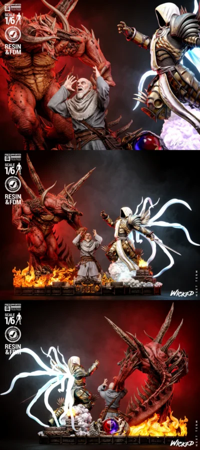 Diablo Diorama STL model for 3D printing