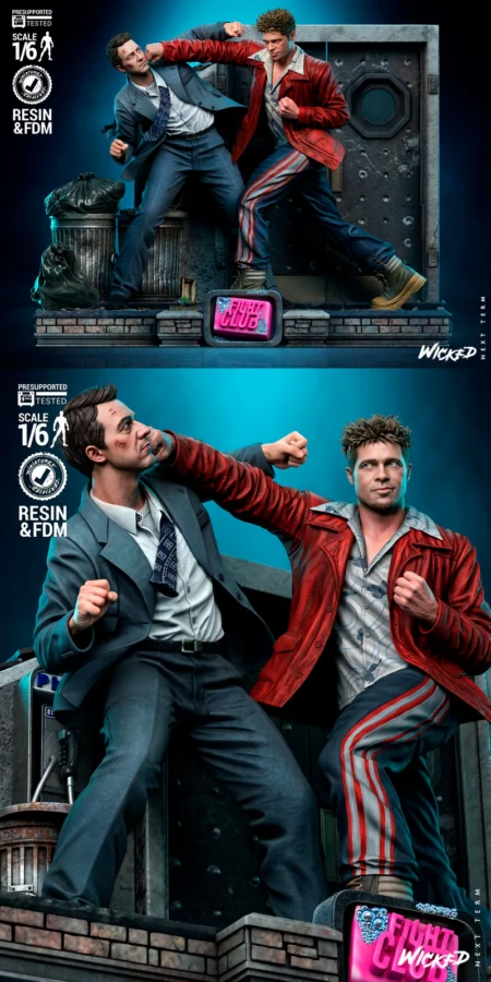 Fight Club Diorama STL model for 3D printing