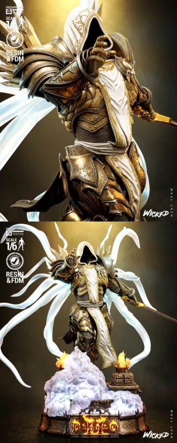 Tyrael Sculpture STL model for 3D printing