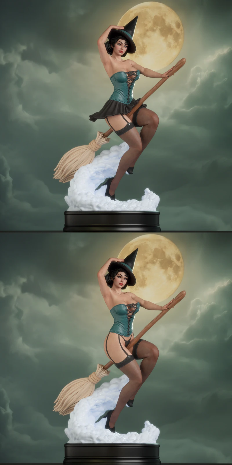 Witch Bombshell STL model for 3D printing