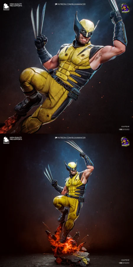 Wolverine STL model for 3D printing
