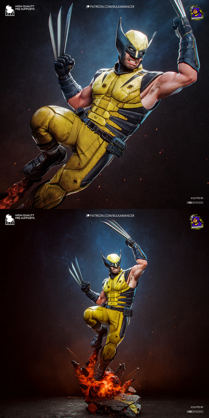 Wolverine STL model for 3D printing