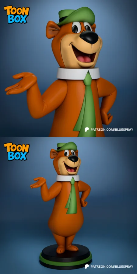 Yogi Bear STL model for 3D printing