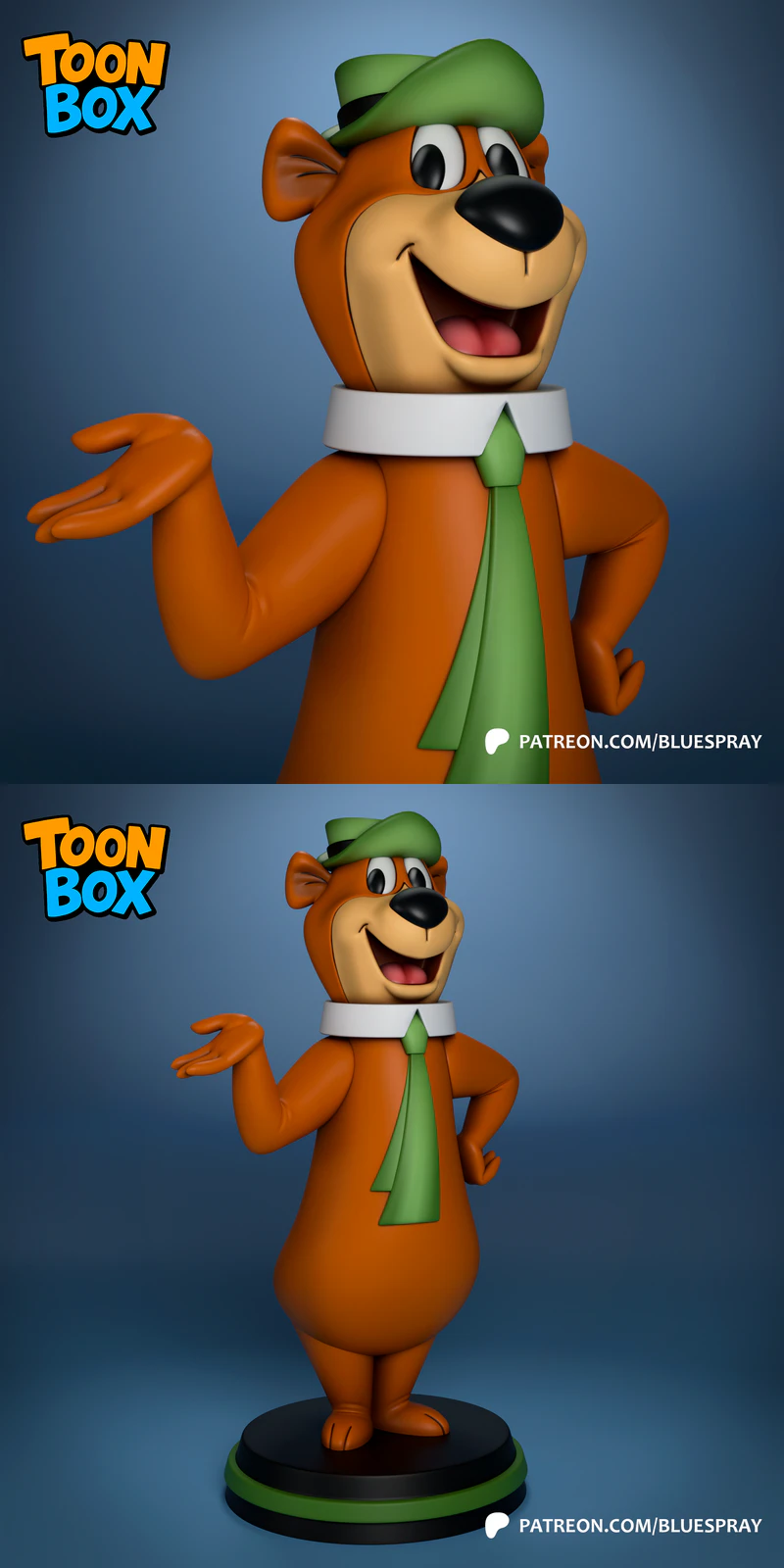 Yogi Bear STL model for 3D printing