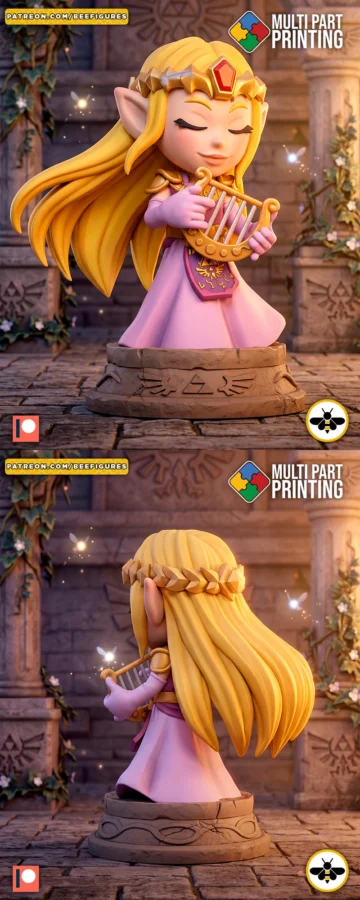 Zelda – Princess Hyrule STL model for 3D printing