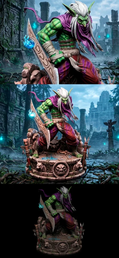 Zuljin – Warcraft STL model for 3D printing