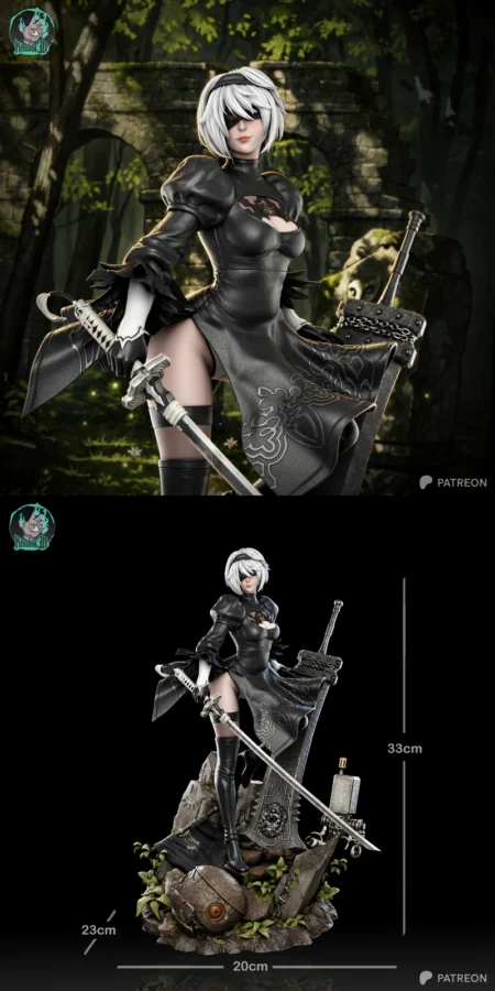 2B Nier Automata STL model for 3D printing