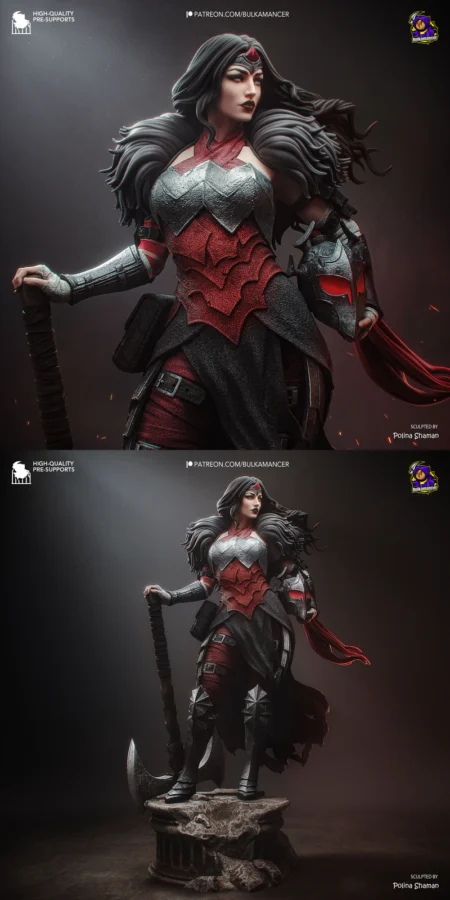 Absolute Wonder Woman STL model for 3D printing
