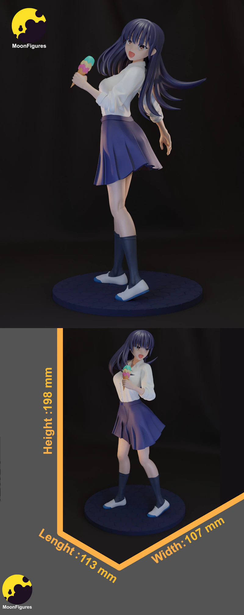 Anna Yamada STL model for 3D printing