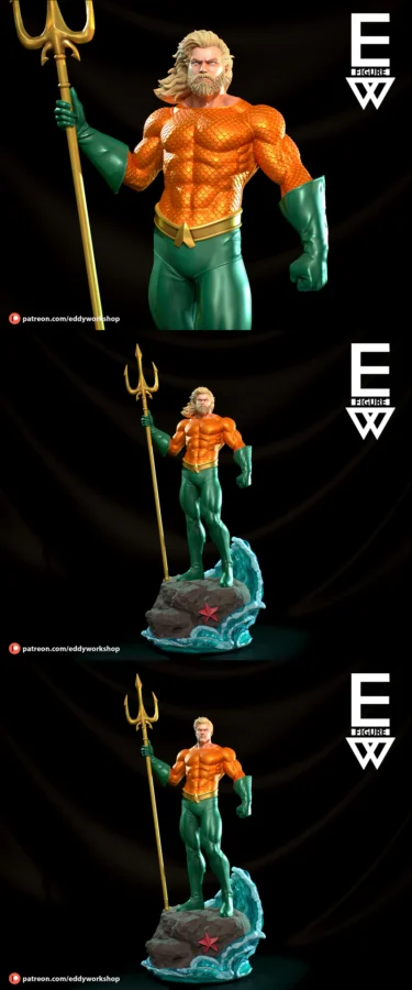 Aquaman STL model for 3D printing