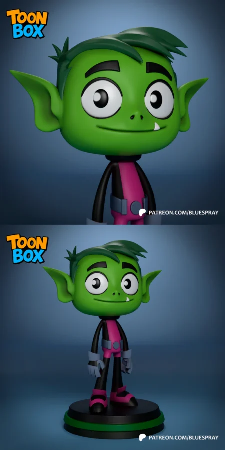 Beast Boy STL model for 3D printing