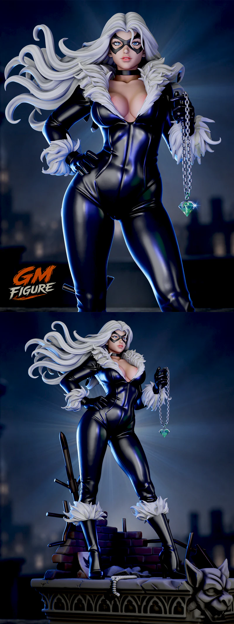 Black Cat STL model for 3D printing