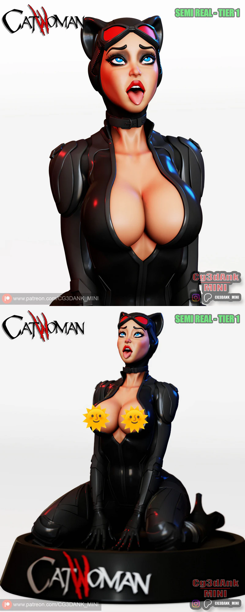 CAT WOMAN STL model for 3D printing