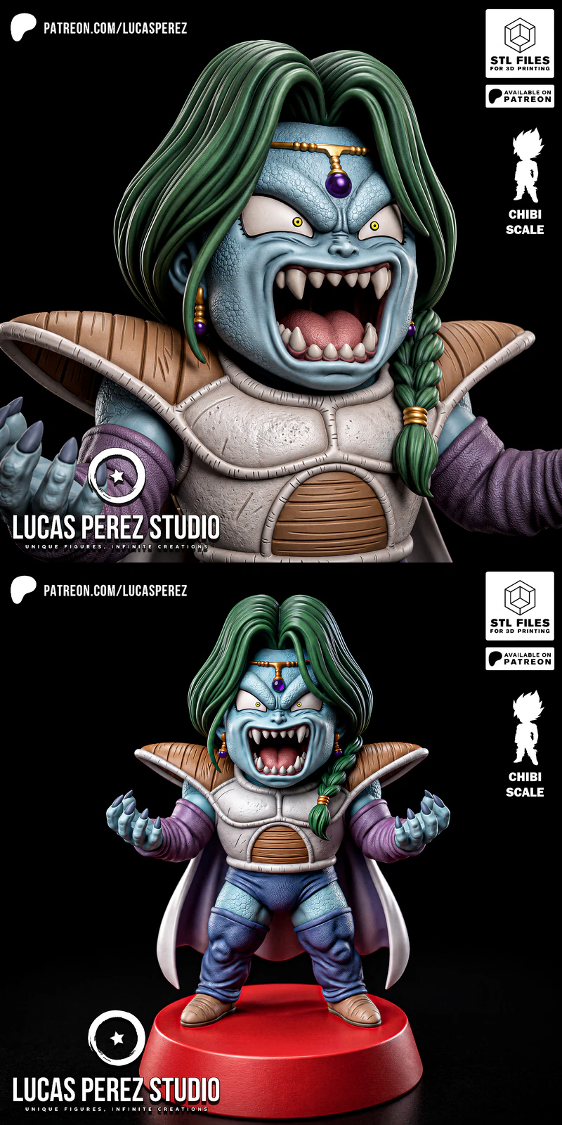 CHIBI ZARBON – Dragon Ball Z STL model for 3D printing
