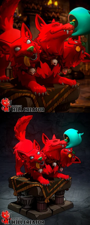 Cerberus STL model for 3D printing