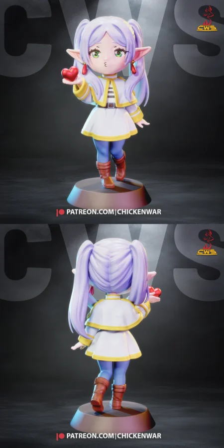 Chibi Frieren STL model for 3D printing