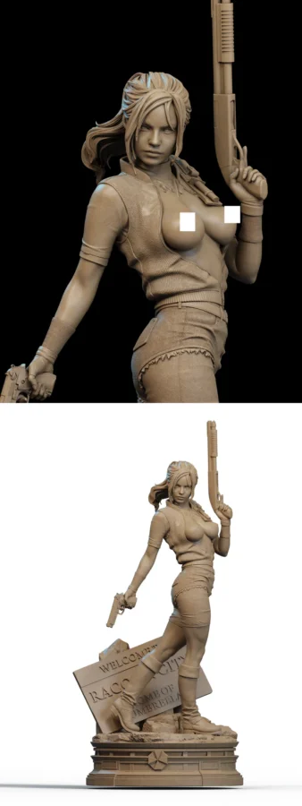 Claire Redfield Extra STL model for 3D printing