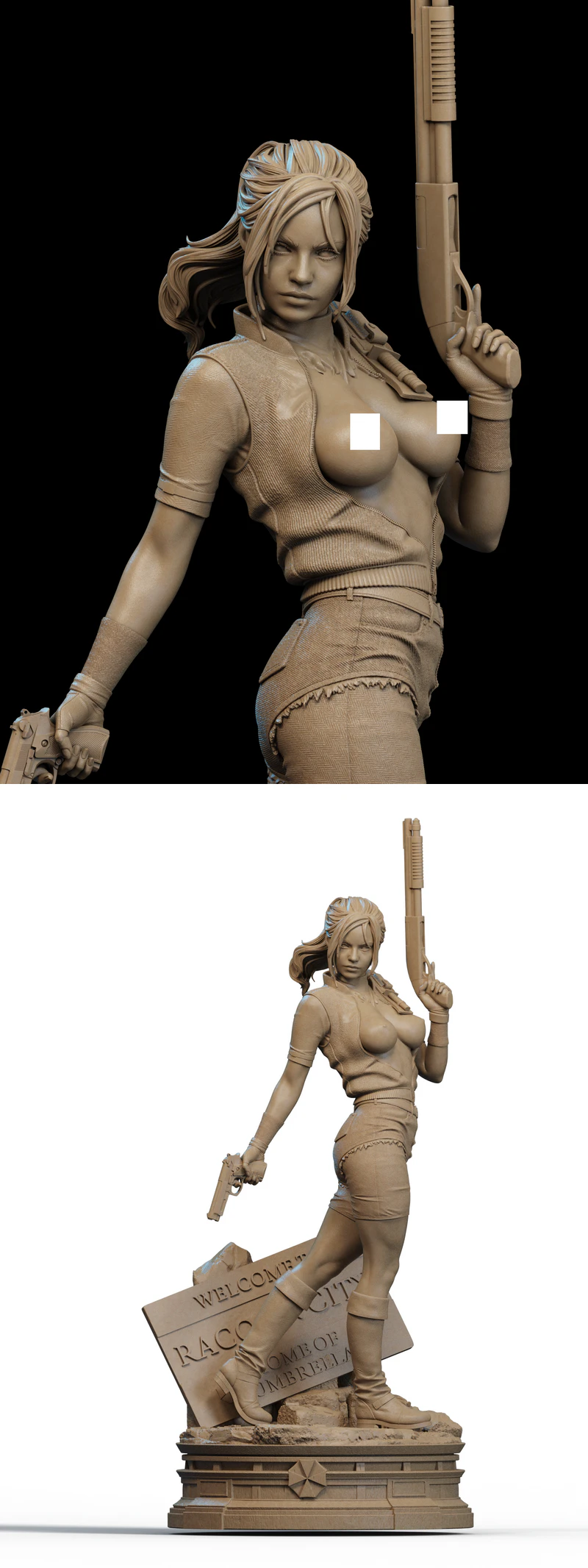 Claire Redfield Extra STL model for 3D printing