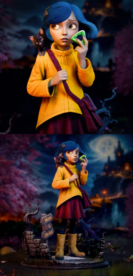 Coraline STL model for 3D printing