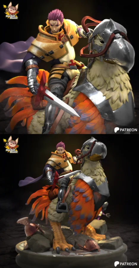 Crusader Ragnarok Online STL model for 3D printing