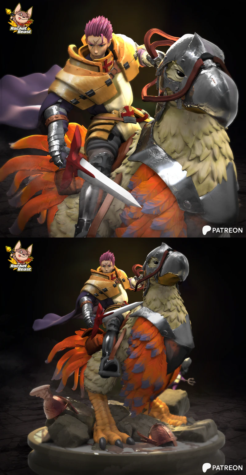 Crusader Ragnarok Online STL model for 3D printing