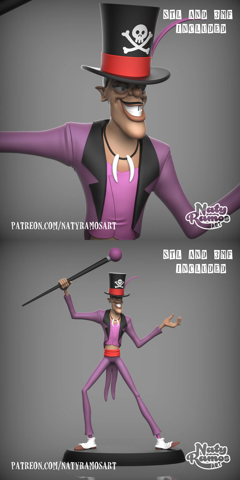DR FACILIER STL model for 3D printing