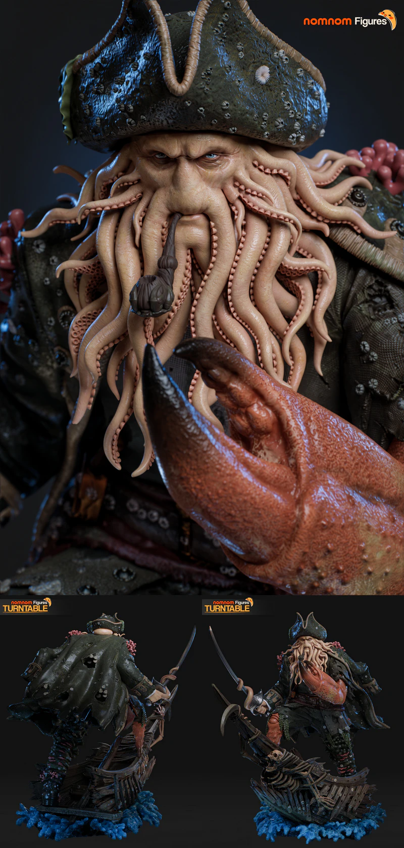 Davy Jones – Pirates of the Caribbean STL model for 3D printing