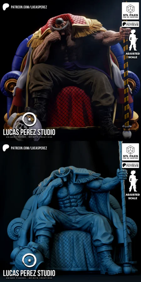 EDWARD NEWGATE – One Piece STL model for 3D printing