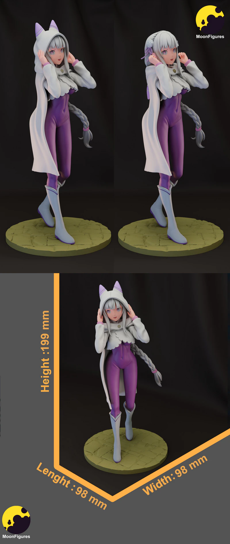 Emilia STL model for 3D printing
