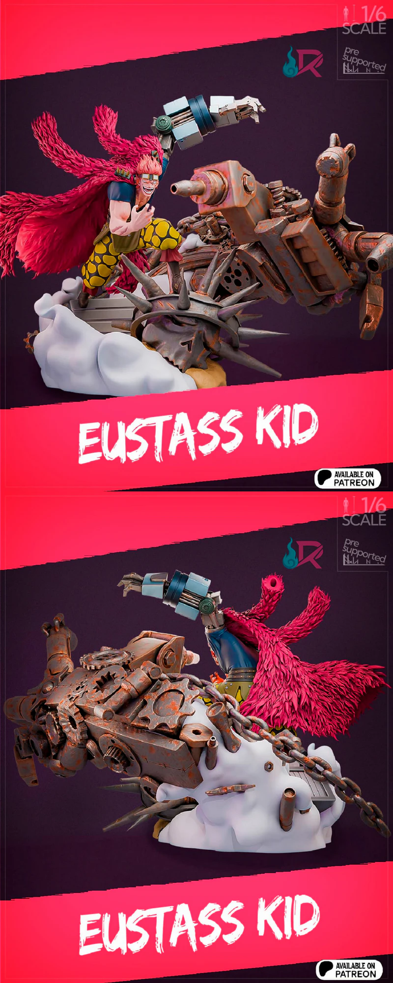 Eustass Kid STL model for 3D printing