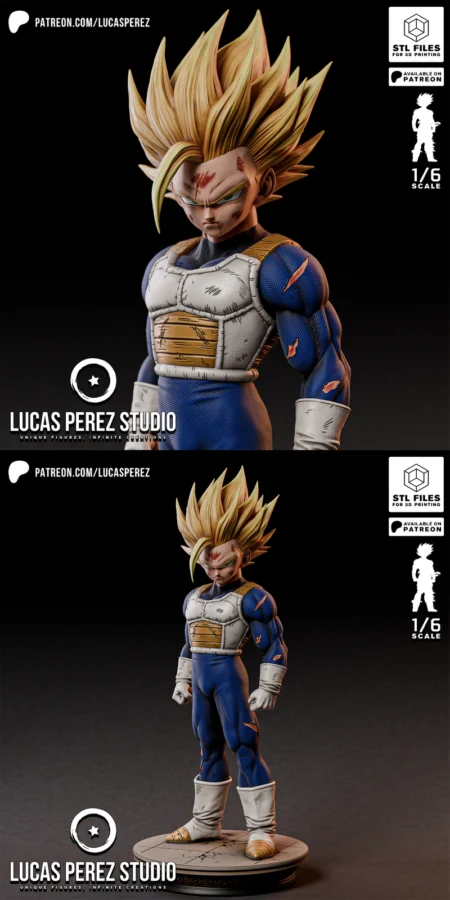 GOHAN SSJ2 – Dragon Ball Z STL model for 3D printing