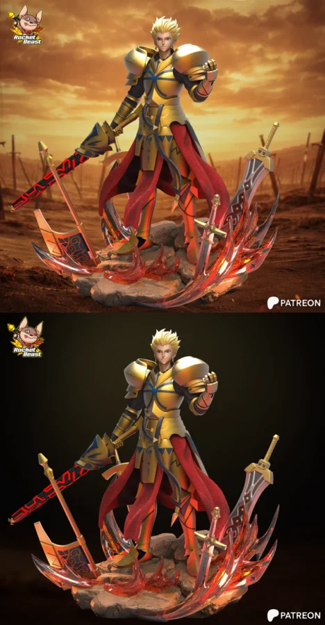 Gilgamesh – Fate Strange Fake STL model for 3D printing
