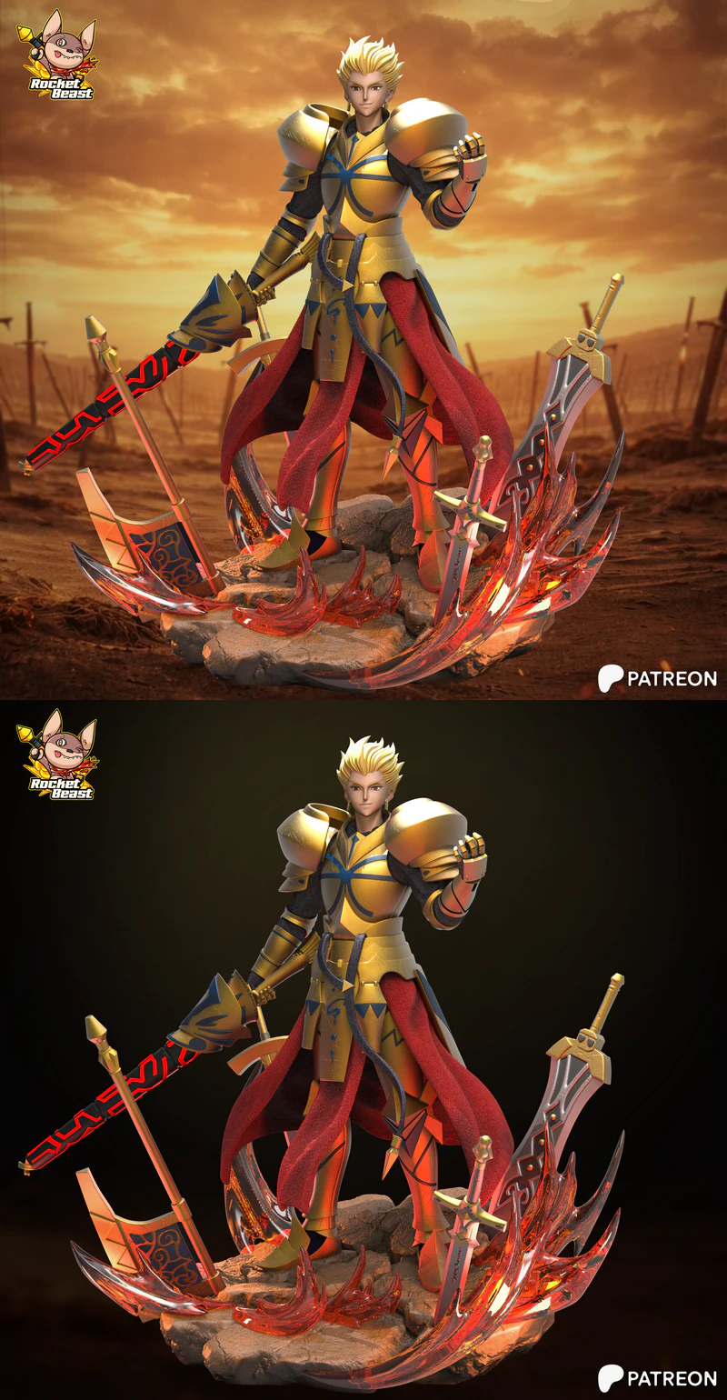 Gilgamesh – Fate Strange Fake STL model for 3D printing