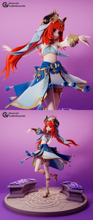 Nilou Genshin Impact STL model for 3D printing