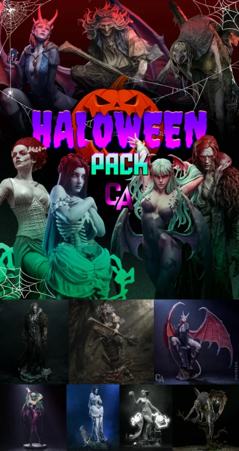 Halloween Pack STL model for 3D printing