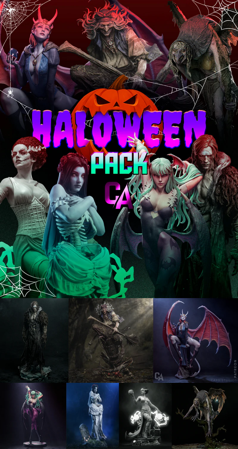 Halloween Pack STL model for 3D printing