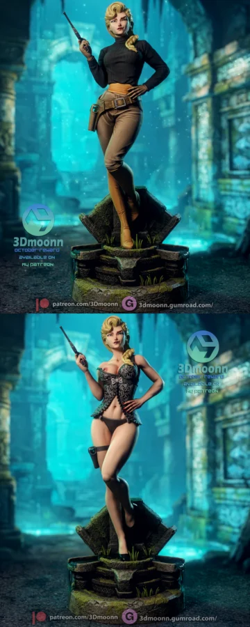 Helga Sinclair – Atlantis STL model for 3D printing